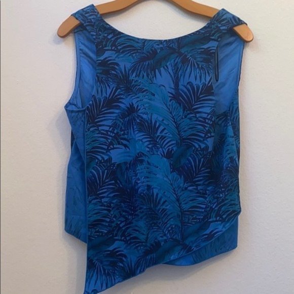 NWT ZARA Blue Sleeveless Top Size M - Picture 4 of 4